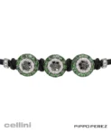 Pippo Perez 3 Tzavorite Evil Eyes Bracelet at Cellini Jewelers