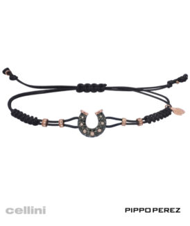 Pippo Perez Black Diamond Horse Shoe Bracelet