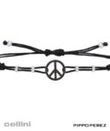 Pippo Perez Black Diamond Peace Sign Bracelet