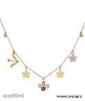 Pippo Perez C118ZGDN.S.C - Diamond Bee Charm Necklace