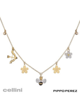 Pippo Perez C118ZGDN.S.C - Diamond Bee Charm Necklace