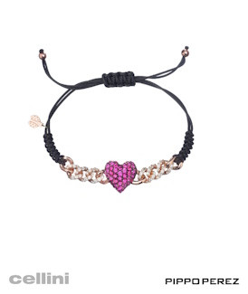 Pippo Perez Ruby Heart Bracelet