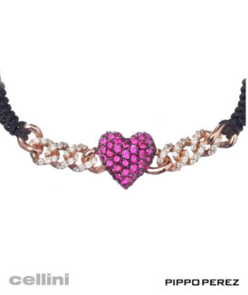 Pippo Perez Ruby Heart Bracelet
