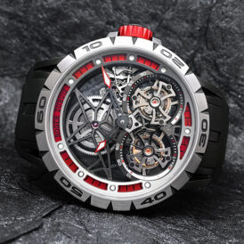 Excalibur Spider Skeleton Double Flying Tourbillon