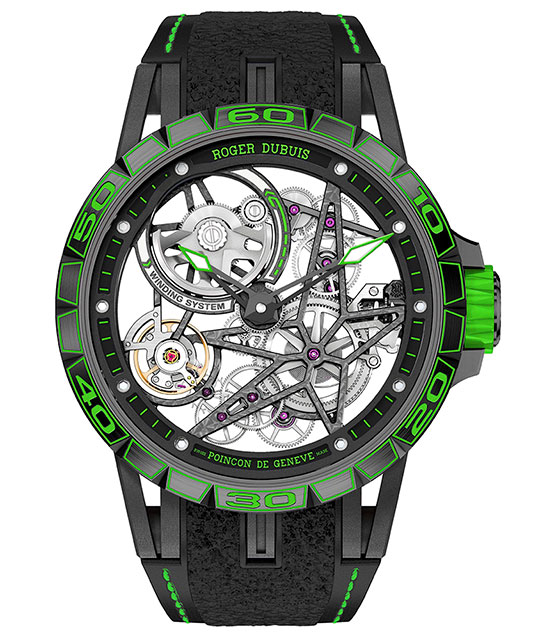 Excalibur Spider Pirelli Automatic Skeleton Green Image