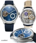 Renaud Tixier Monday Petrol Blue White Gold Watch