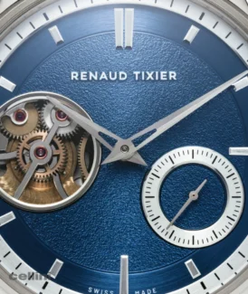 Renaud Tixier Monday Petrol Blue White Gold Watch