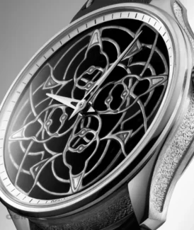 Renaud Tixier Monday Organica Black Platinum Watch