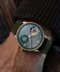 Renaud Tixier Monday Racing Green Rose Gold watch