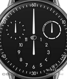Ressence TYPE-1°-Round-black Titanium Watch