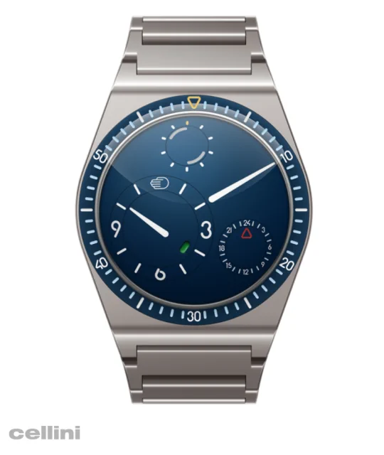 Ressence Type 7 N Night Blue GMT Titanium Watch