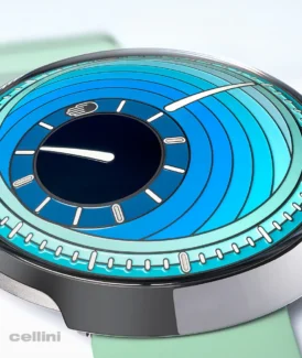 Ressence Type 8 DE2 Blue Dial Titanium Automatic Watch