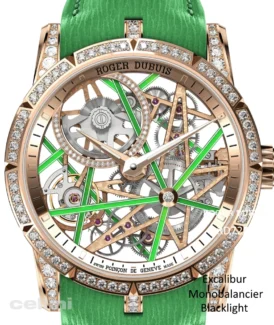 Roger Dubuis - DBEX 0831 Monobalancier Blacklight Rose Gold Diamond Watch