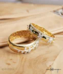 Sara Weinstock - LIYWCB.G Yellow Gold Lierre Bangle With Diamond Clusters