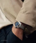 Singer Reimagined -1970 DualTrack cobalt Blue titanium Watch