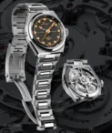 Singer Reimagined -1970 DualTrack Esspresso Brown Titanium Watch