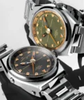 Singer Reimagined -1970 DualTrack Esspresso Brown Titanium Watch