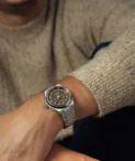 Singer Reimagined -1970 DualTrack Esspresso Brown Titanium Watch