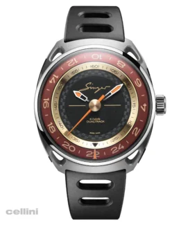 Singer Reimagined -DualTrack Horizen Red Stainless Steel Watch