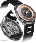 Singer Reimagined -DualTrack Horizen Red Stainless Steel Watch