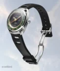 Singer Reimagined -DualTrack Meridian Green GMT Titanium Watch