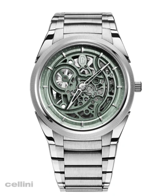 Parmigiiani TONDA PF Skeleton Slate Green Stainless Steel Watch