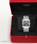 Cartier Tank Française Skelton Stainless Steel Watch -WHTA0025
