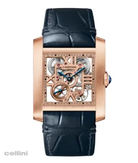 Tank Française Skelton Rose Gold Watch -WHTA0027