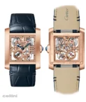 Tank Française Skelton Rose Gold Watch -WHTA0027