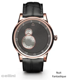 Trilobe - NUIT FANTASTIQUE - NF03 GB Guilloché Brume Rose Gold Watch
