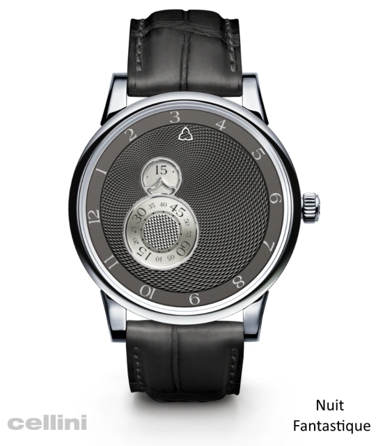 Trilobe - NUIT FANTASTIQUE - NF05 GB Guilloché Brume Titanium Watch