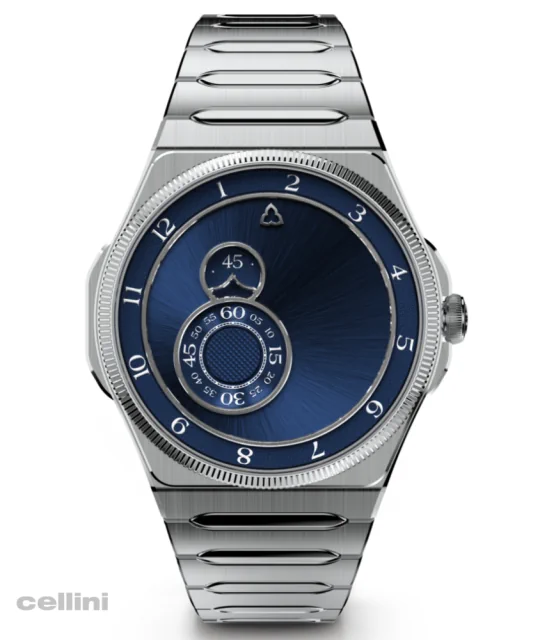 Trilobe TRENTE-DEUX Blue Stainless Steel Watch