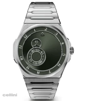 Trilobe Trente-Deux Sunray Green Stainless Steel Watch