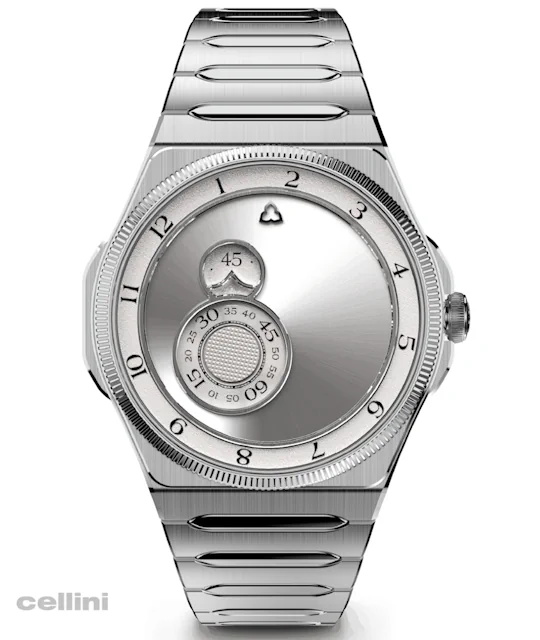 Trilobe Trente-Deux Sunray Silver Stainless Steel Watch