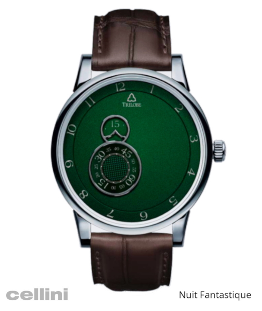 Trilobe Nuit Fantastique NF05VG Titanium Green Dial Watch