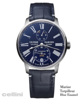 UN Marine Torpilleur Blue Enamel Blue Strap_42mm -1183-310LE-3AE-175