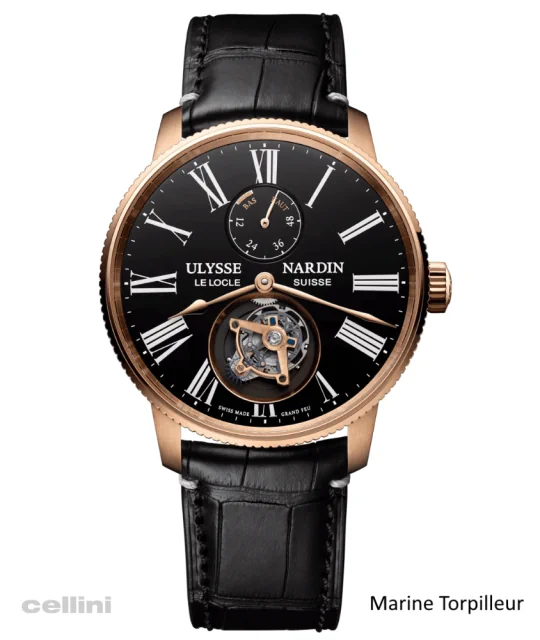 Ulysee-Nardin Marine Torpilleur Tourbillon Rose Gold watch