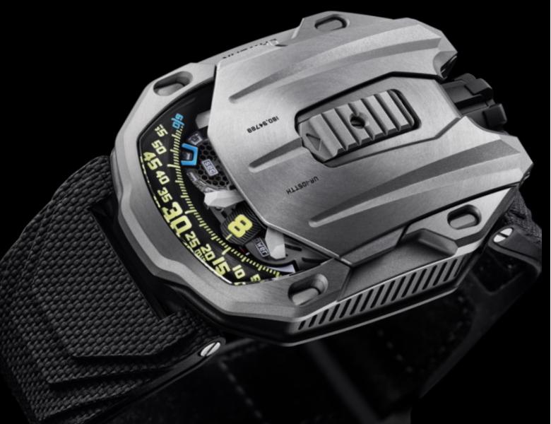 Urwerk UR-105 TTH tantalum on strap