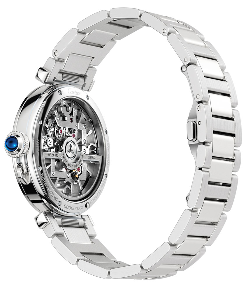 cartier pasha chronograph skeleton back