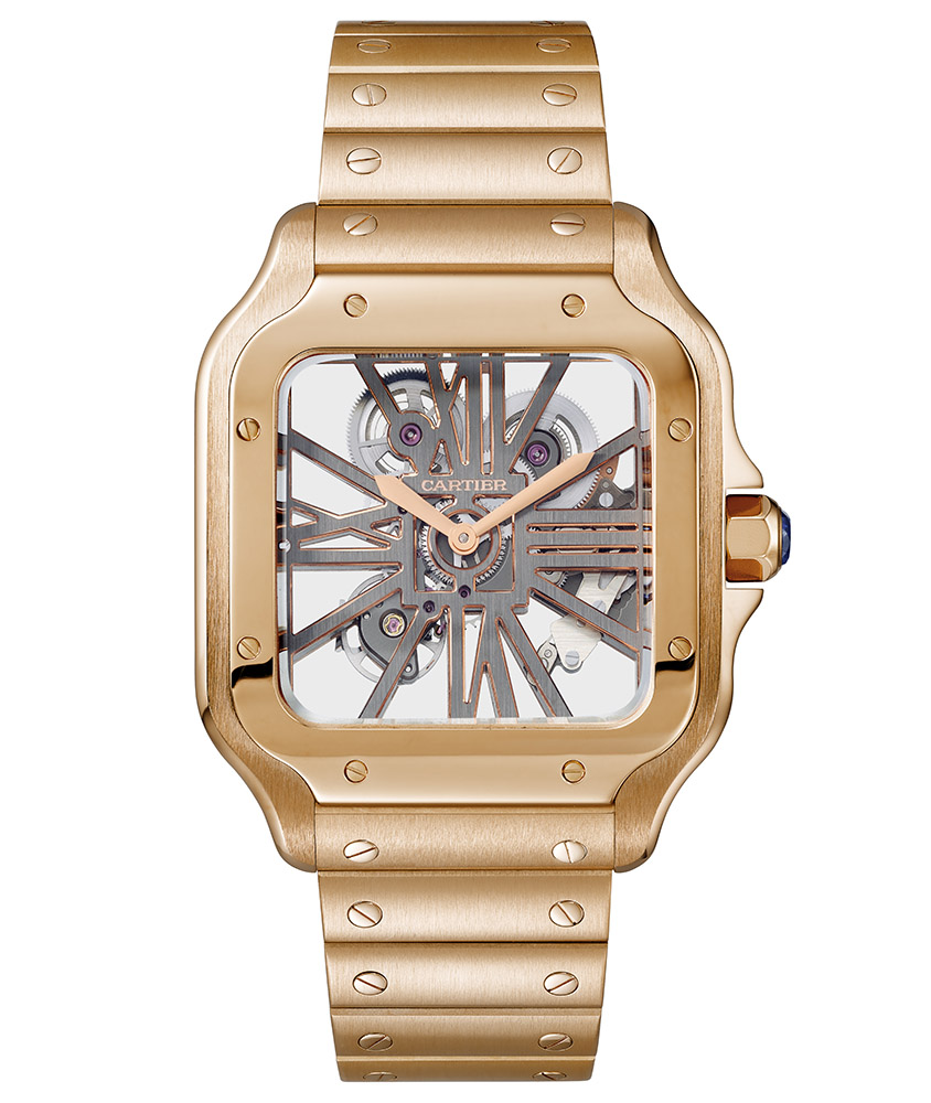 cartier mens skeleton watch