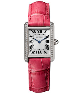 Tank Louis Cartier Small with red strap