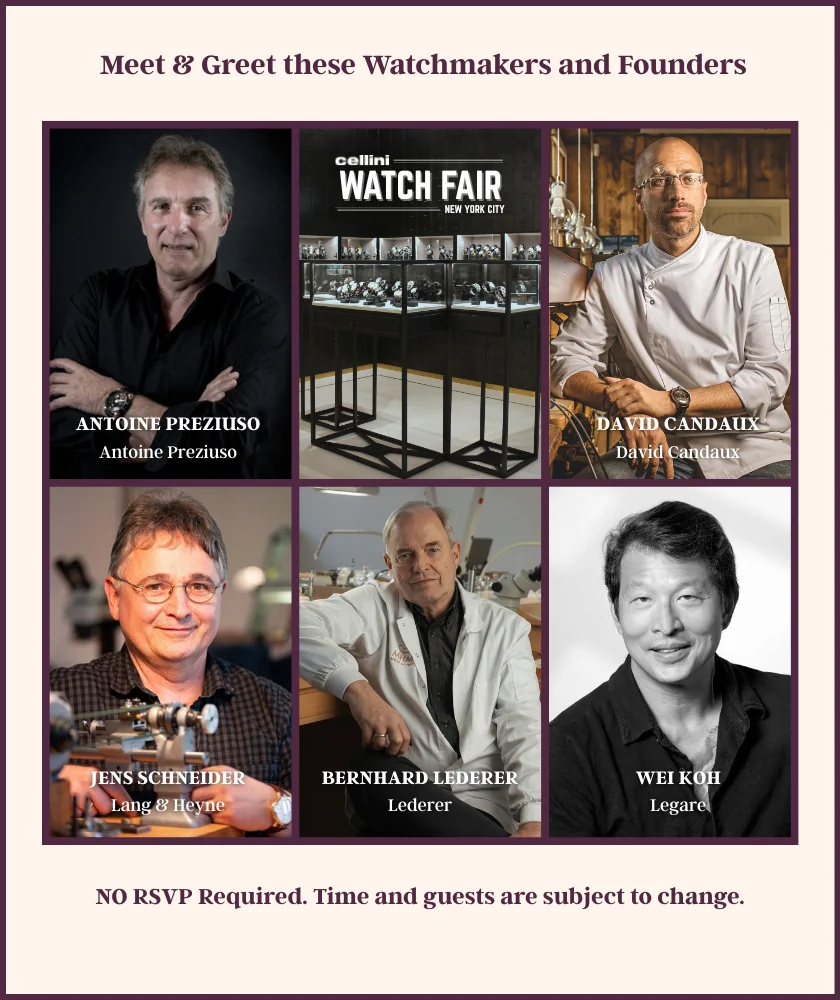 Cellin Jewelers NYC Watch Fair