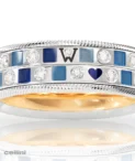 Wellendorff Ring Endless Ocean White Gold with diamond