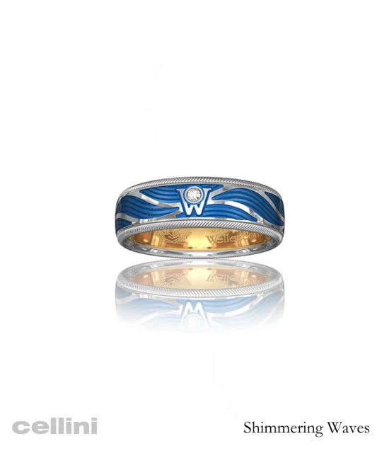 Wellendorff - Shimmering Waves Ring 607167WG_