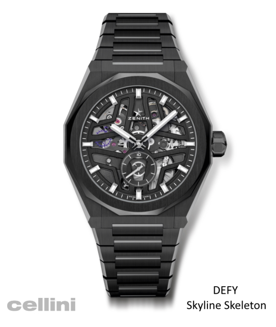 DEFY Skyline Black Ceramic Skeleton