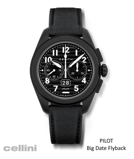 ZENITH Pilot Big Date Flyback Ceramic