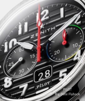 ZENITH Pilot Big Date Flyback