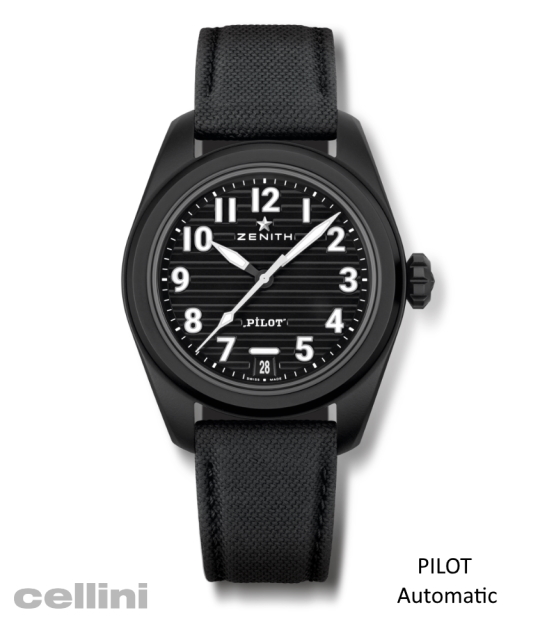 ZENITH_Pilot Automatic Black Ceramic