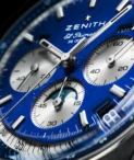 Zenith Chronomaster-Original Triple Calendar Lapis Lazuli Stainless Steel Watch