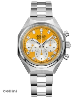 Zenith - DEFY Chronograph USM Yellow Dial Stainless Steel Watch